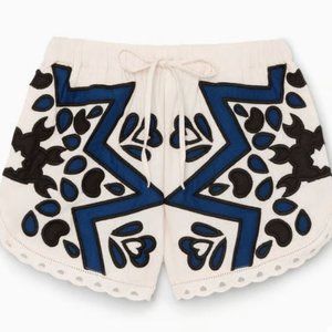 ISO Sea Kaia Kaleidoscope Applique Shorts in Size Small